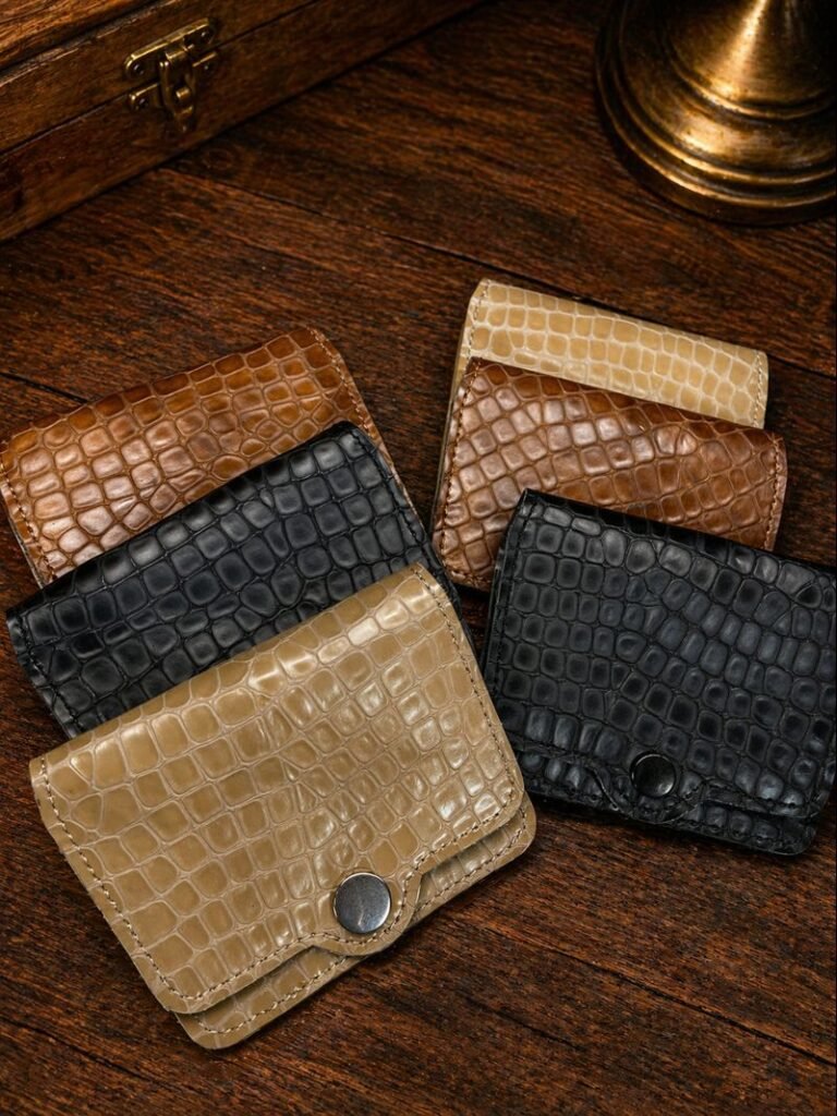 Crocodile Pattern Leather Wallet