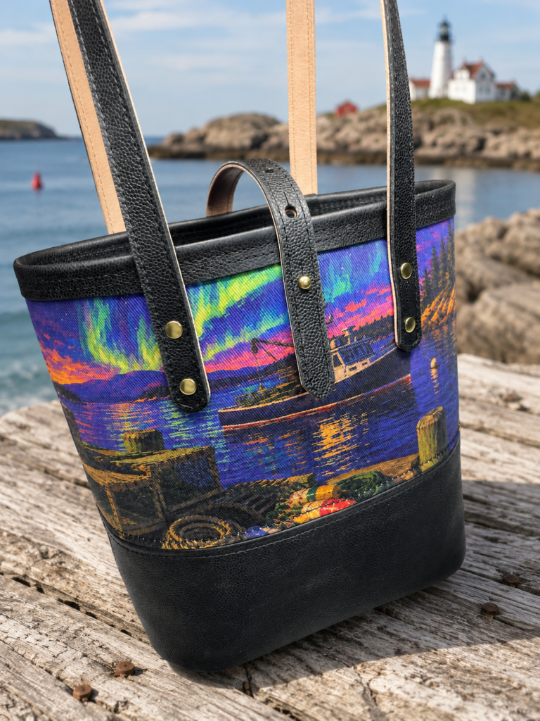 Aurora Harbor Art Tote