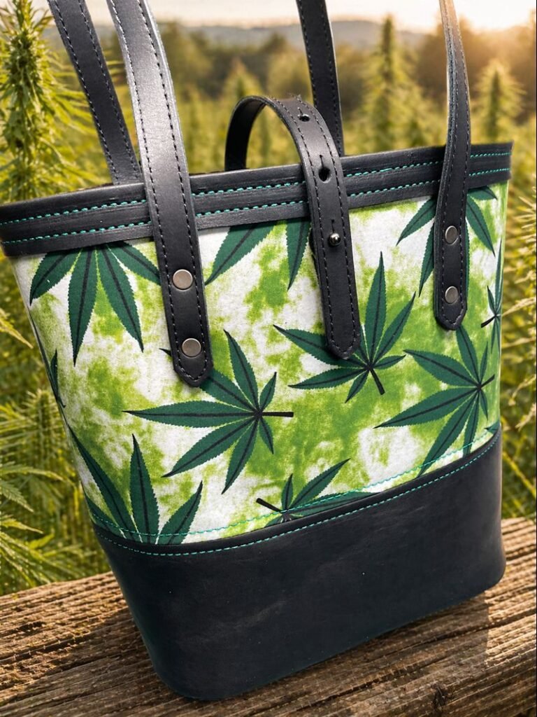 Leaf Print Tote Bag